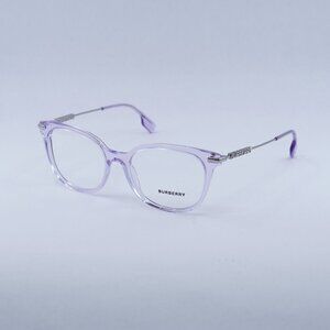 Burberry BE2391 4095 Eyeglasses Transparent Liliac 51mm Square Frame